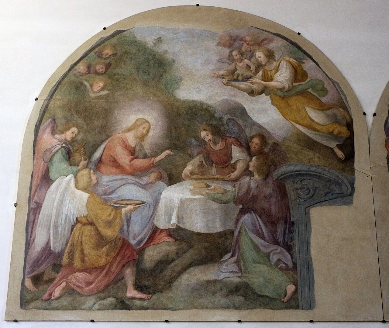 Cristo nutrito dagli angeli